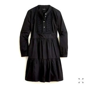 J. Crew petite embroidered tiered dress